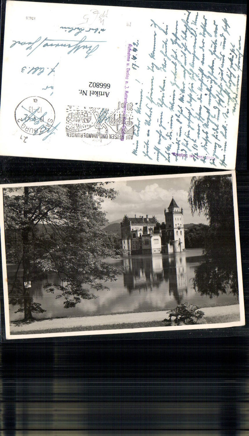 666802,Foto Ak Schloss Anif b. Salzburg Feldpost