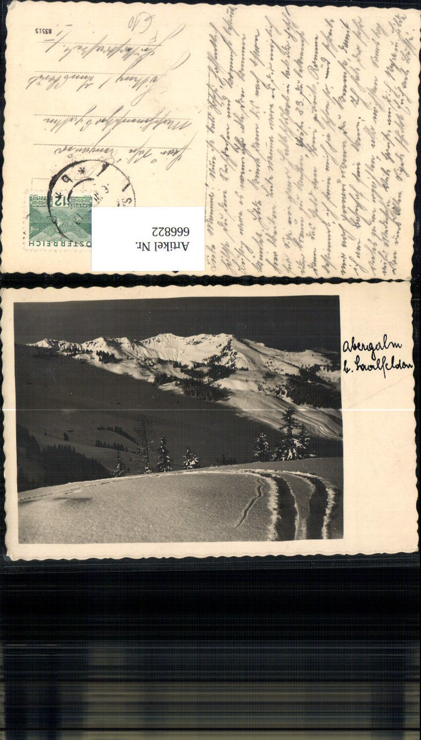 666822,Foto Ak Abergalm b. Saalfelden am Steinernen Meer