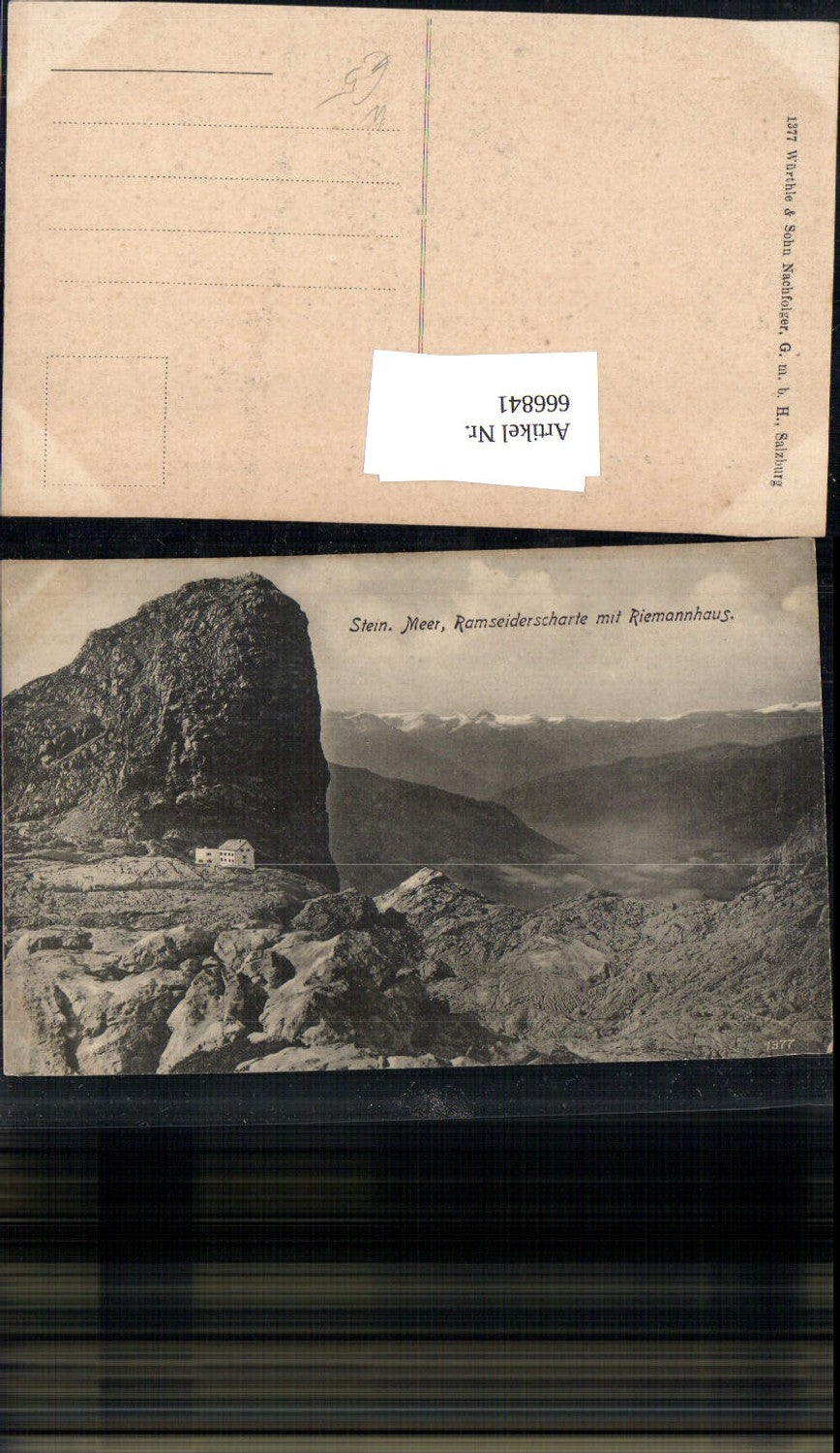 666841,Stein. Meer Ramseiderscharte u. Riemannhaus Maria Alm am Steinernen Meer
