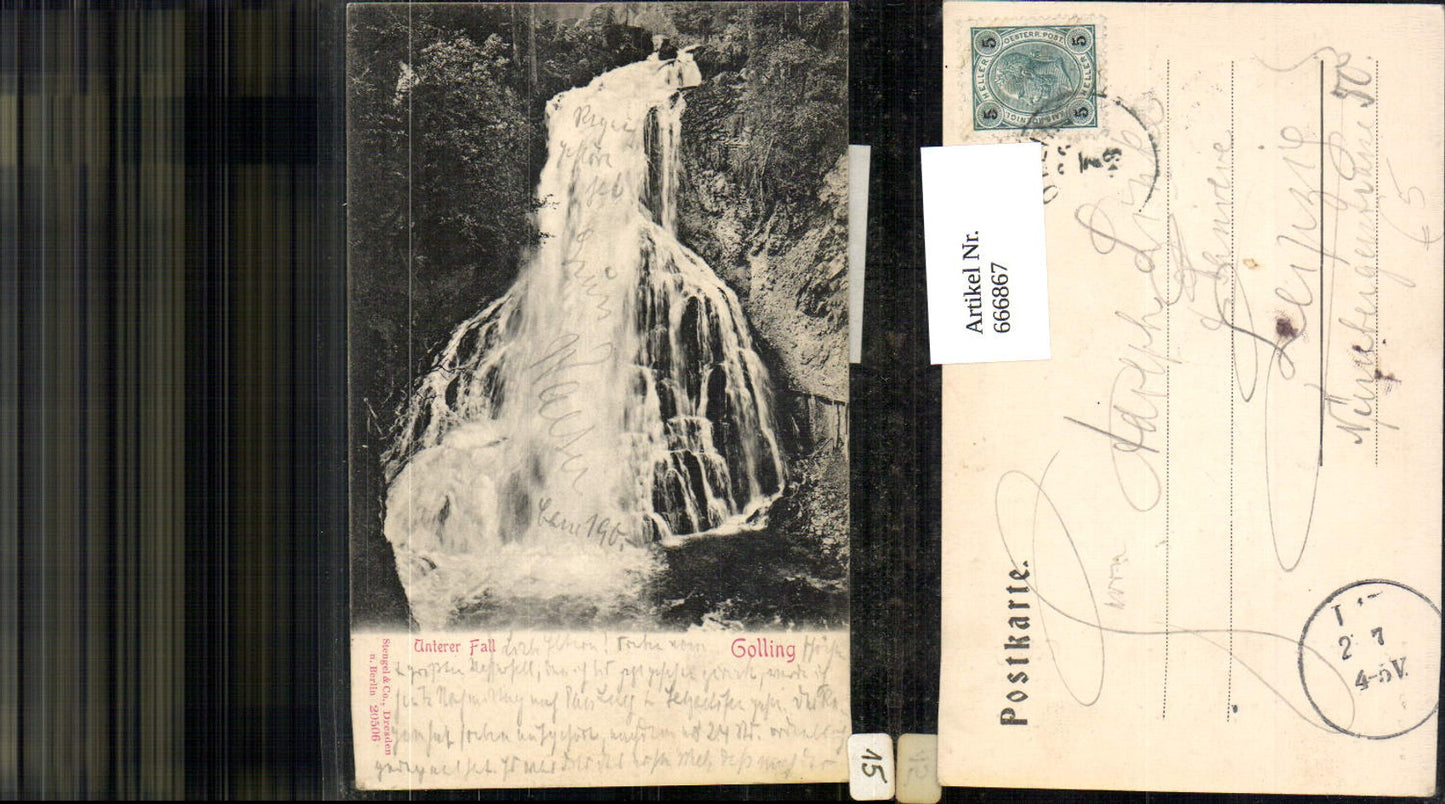 666867,Golling an der Salzach Unterer Fall Wasserfall