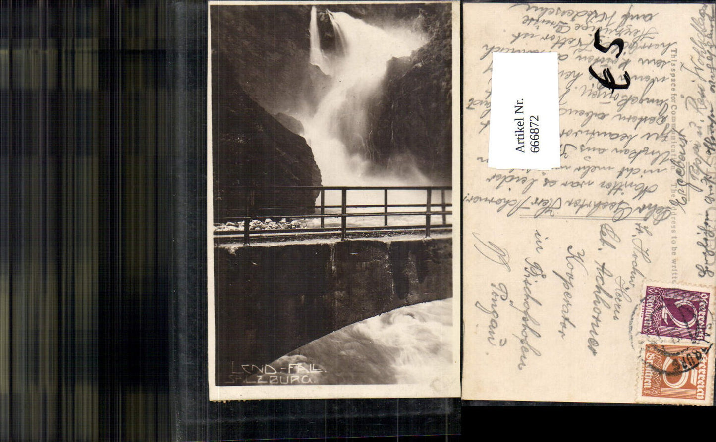666872,Foto Ak Lend Lend-Fall Wasserfall