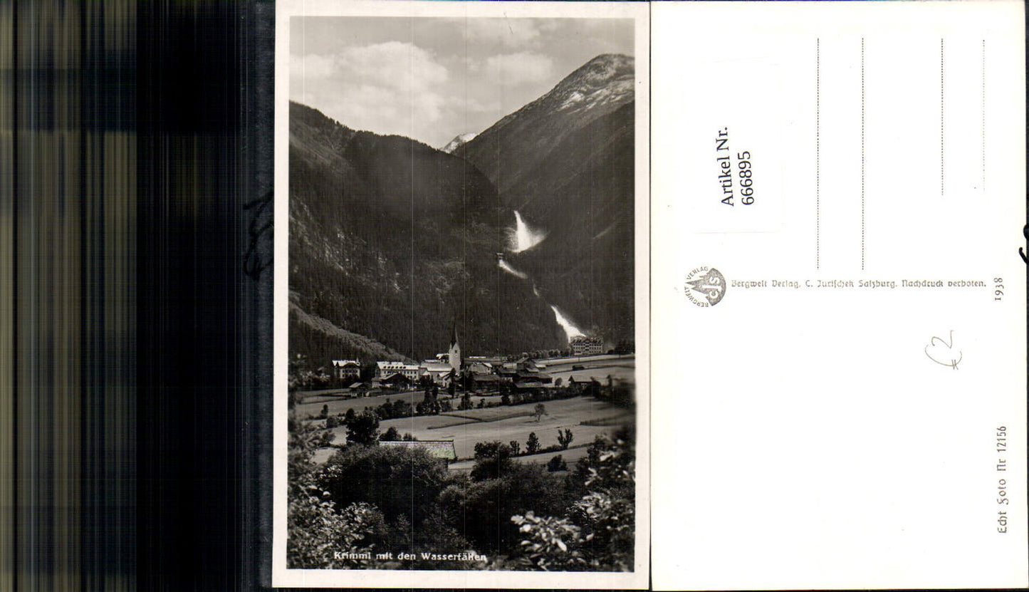 666895,Foto Ak Krimml mit den Wasserfällen