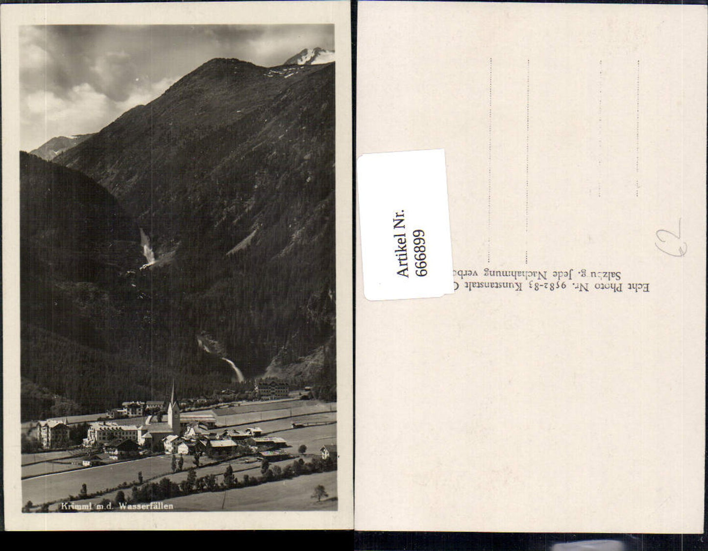 666899,Foto Ak Krimml m. d. Wasserfällen