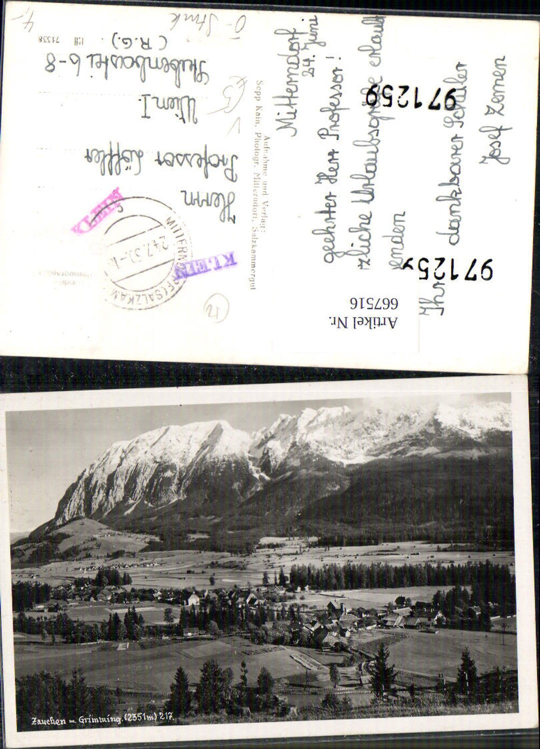 Alte Ansichtskarte – Old Postcard