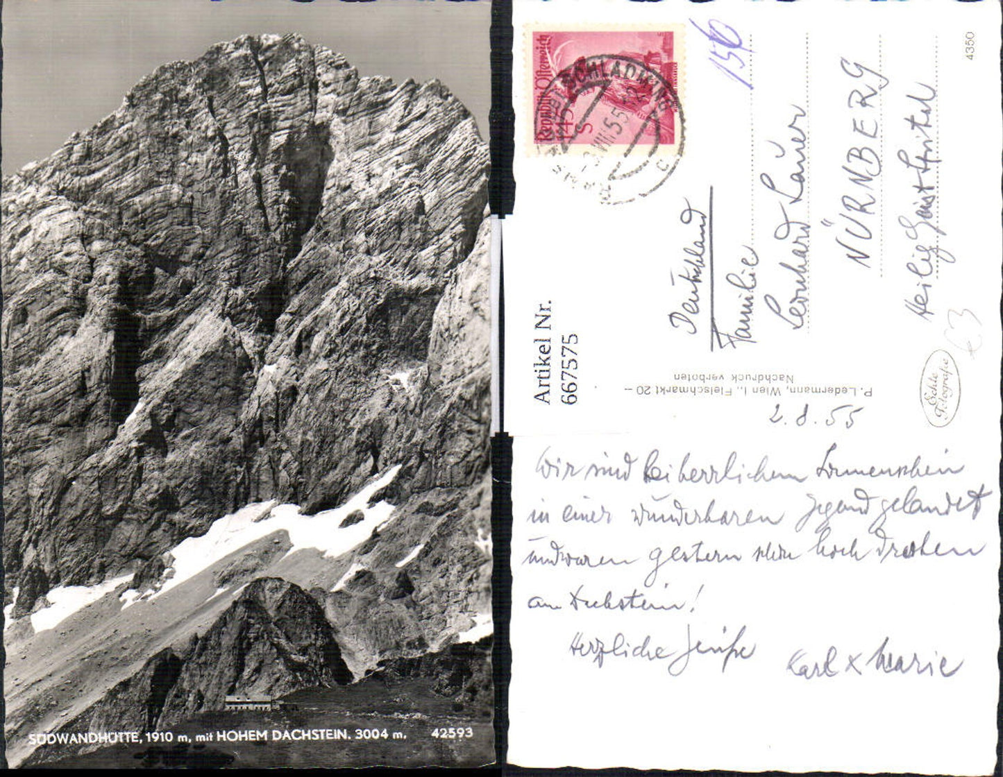 Alte Ansichtskarte – Old Postcard