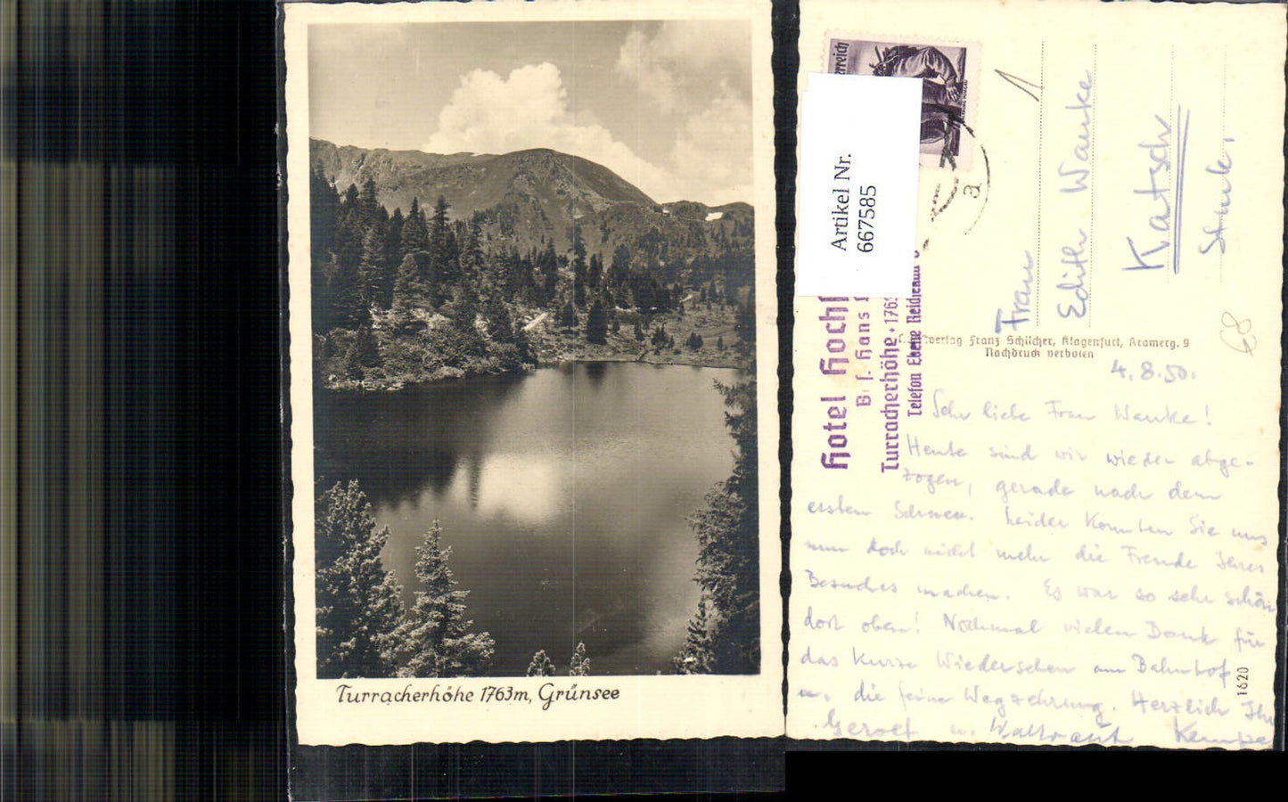 Alte Ansichtskarte – Old Postcard