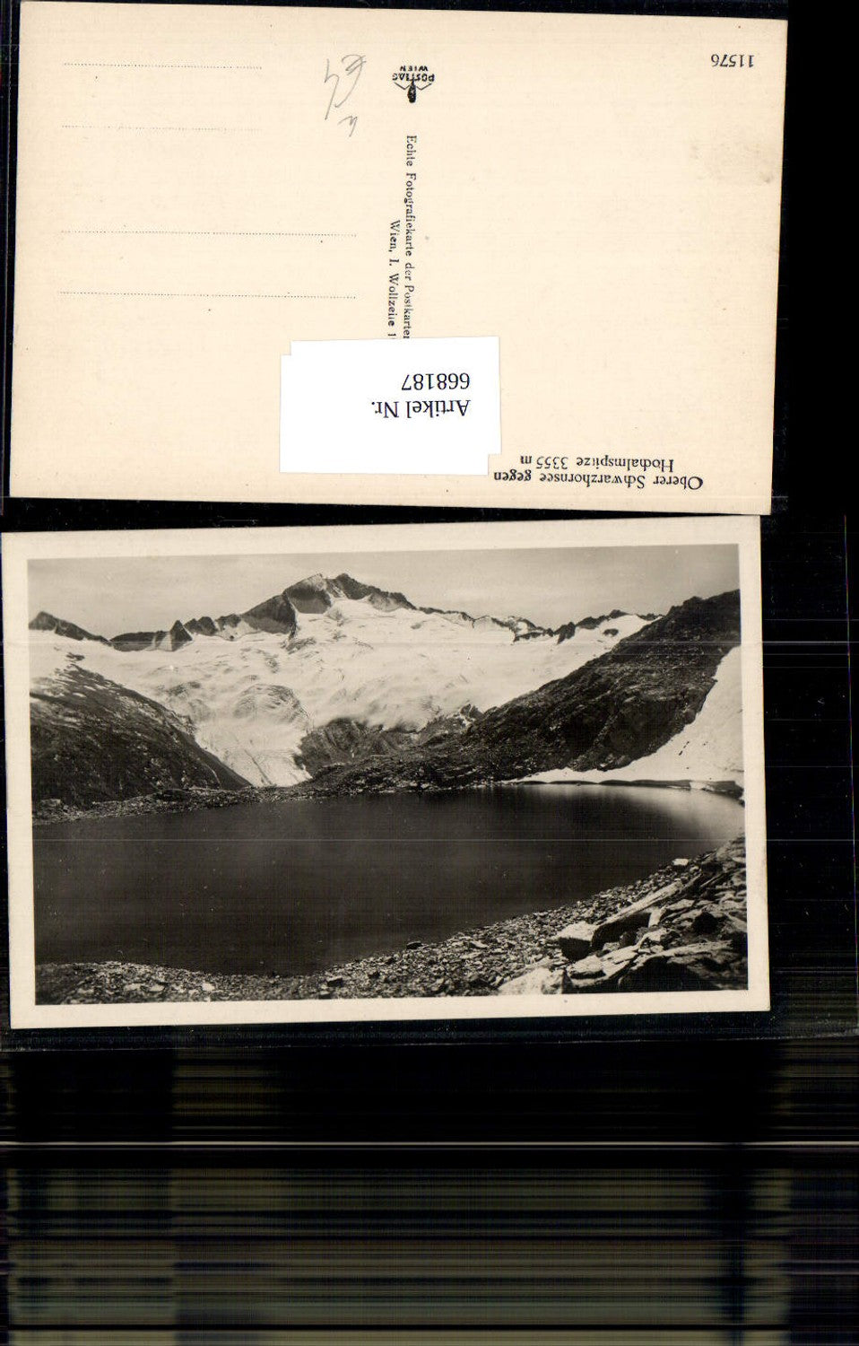 668187,Foto Ak Malta Oberer Schwarzhornsee geg. Hochalmspitze