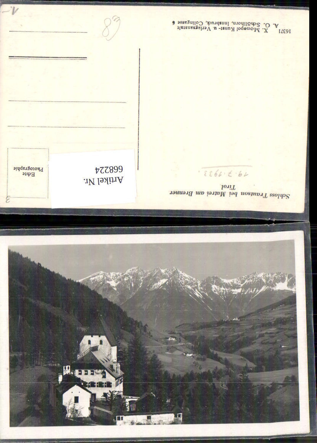 Alte Ansichtskarte – Old Postcard