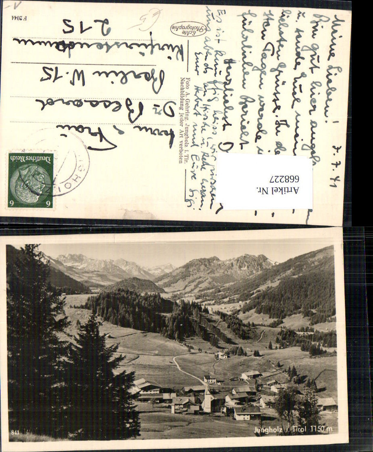 Alte Ansichtskarte – Old Postcard