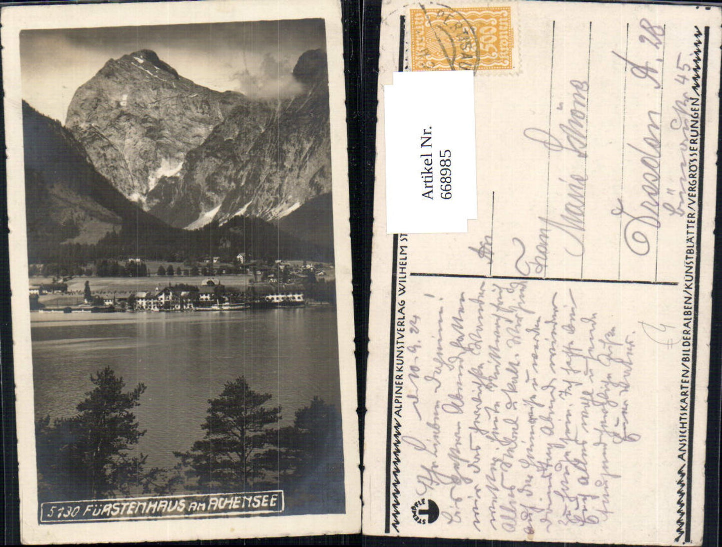 Alte Ansichtskarte – Old Postcard