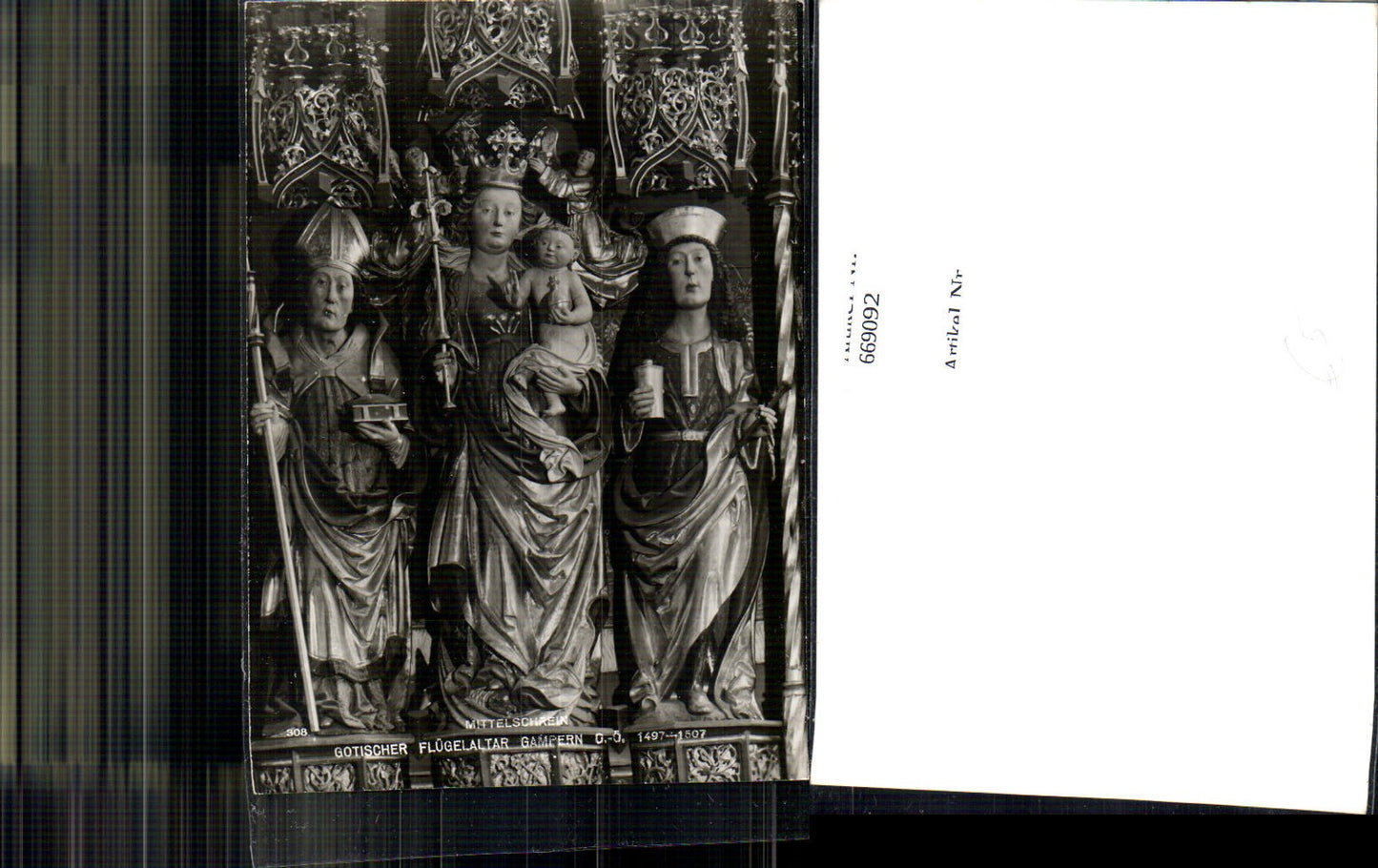 669092,Gampern Gotischer Flügelaltar Mittelschrein