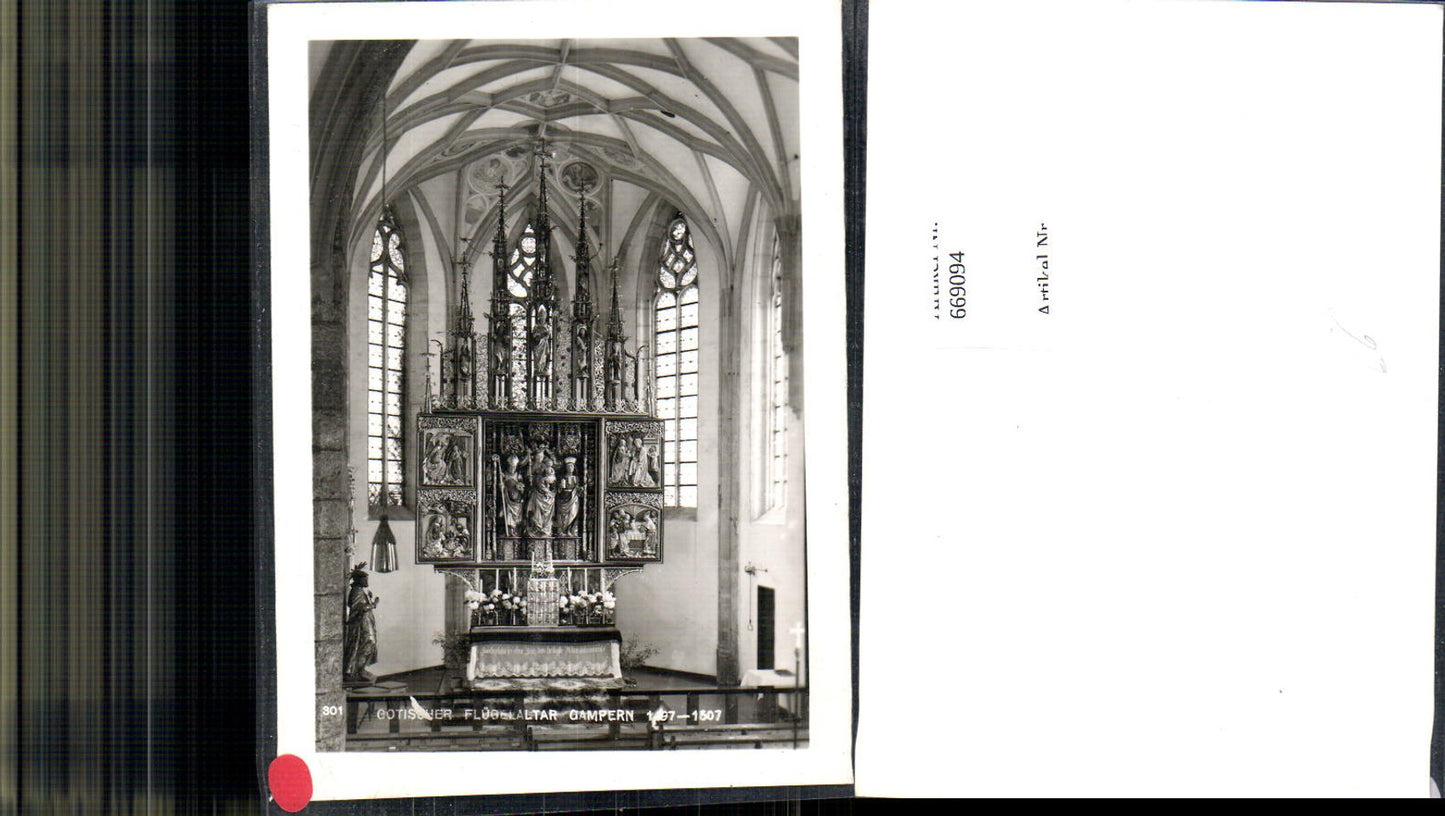 669094,Foto Ak Gampern Gotischer Flügelaltar