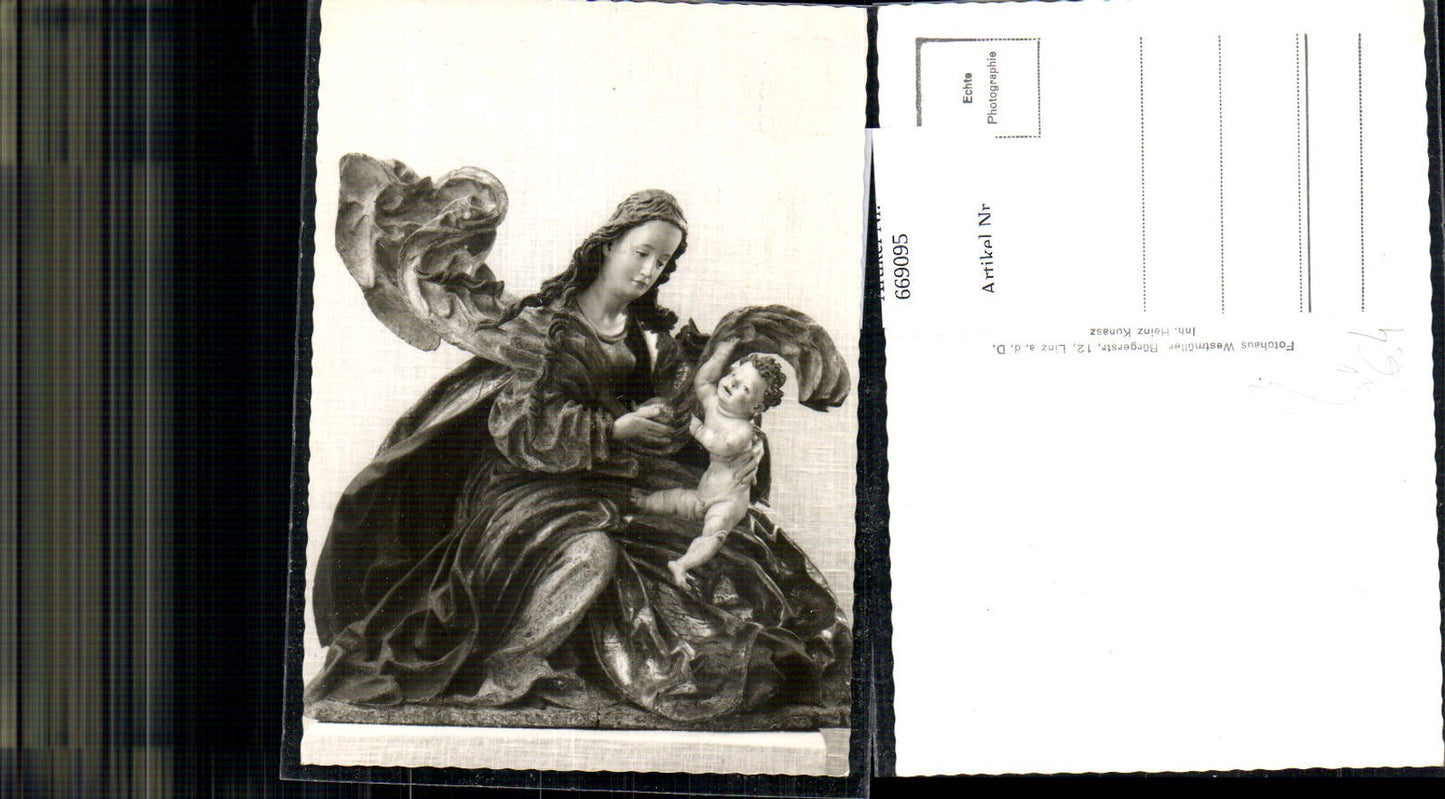 669095,Foto Ak Linz a. d. Donau Madonna pub Fotohaus Westmüller