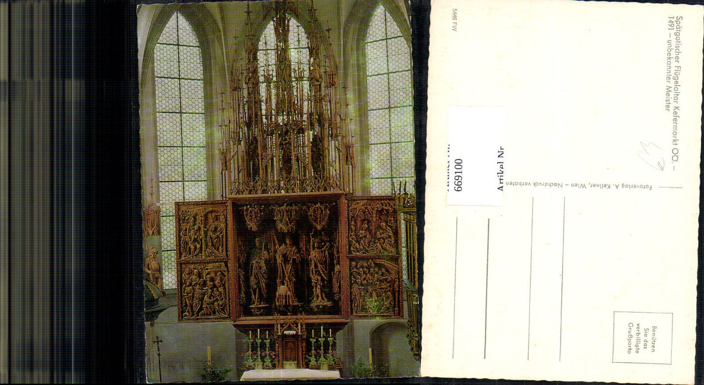 669100,Kefermarkt Spätgotischer Flügelaltar Altar