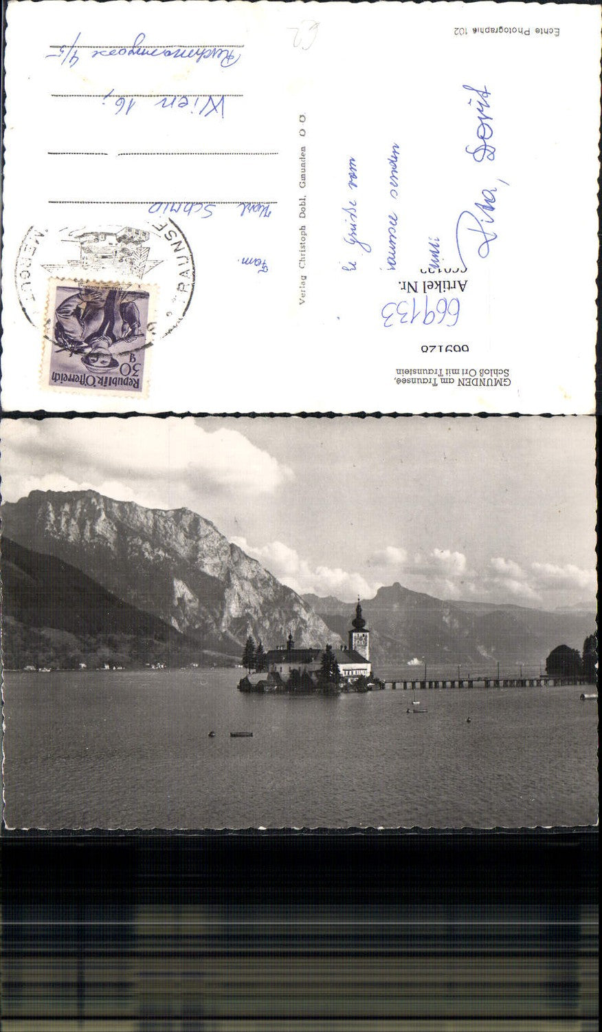 669133,Gmunden a. Traunsee Schloss Orth Ort mit Traunstein