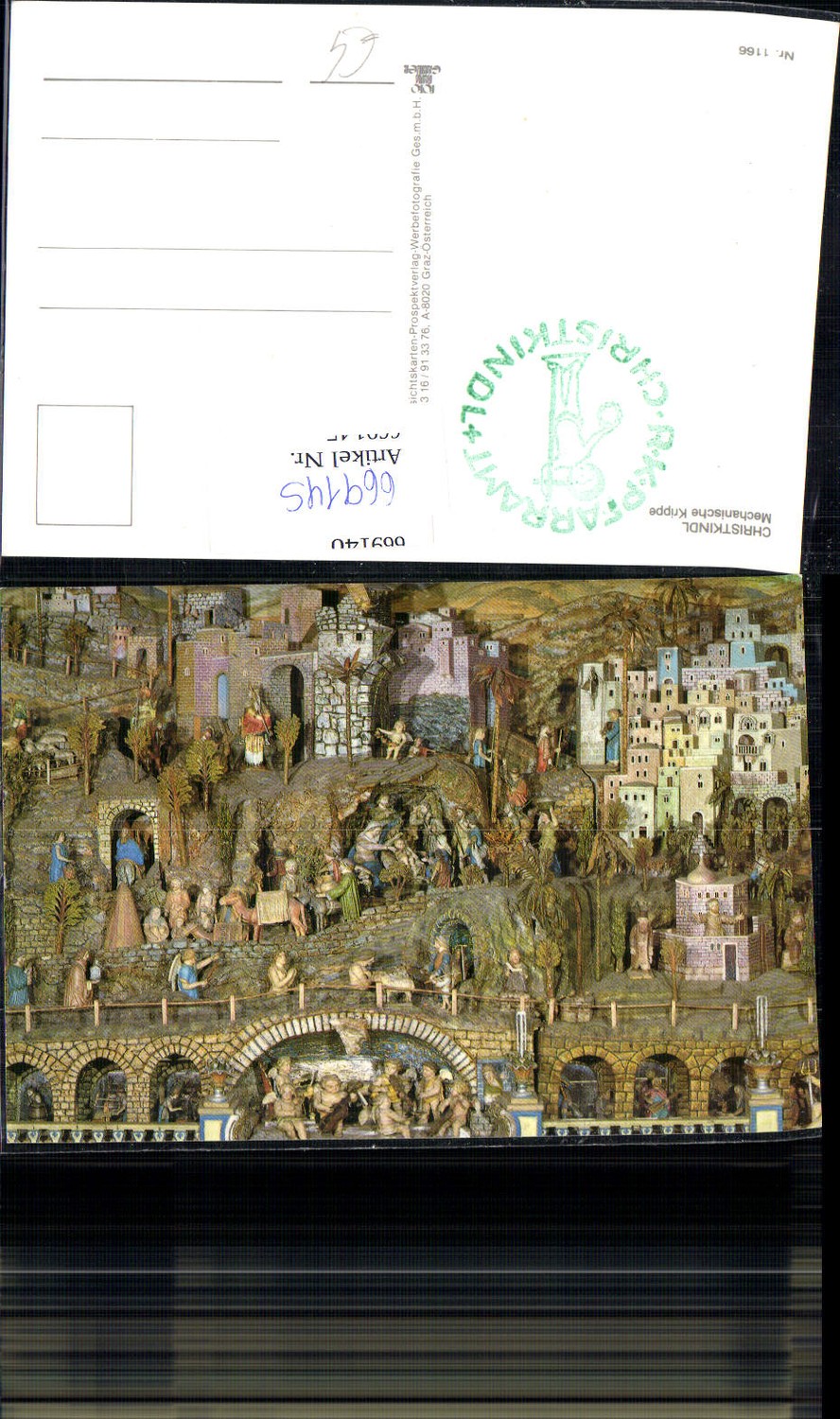 669145,Steyr Christkindl Mechanische Krippe Stempel Pfarramt Christkindl