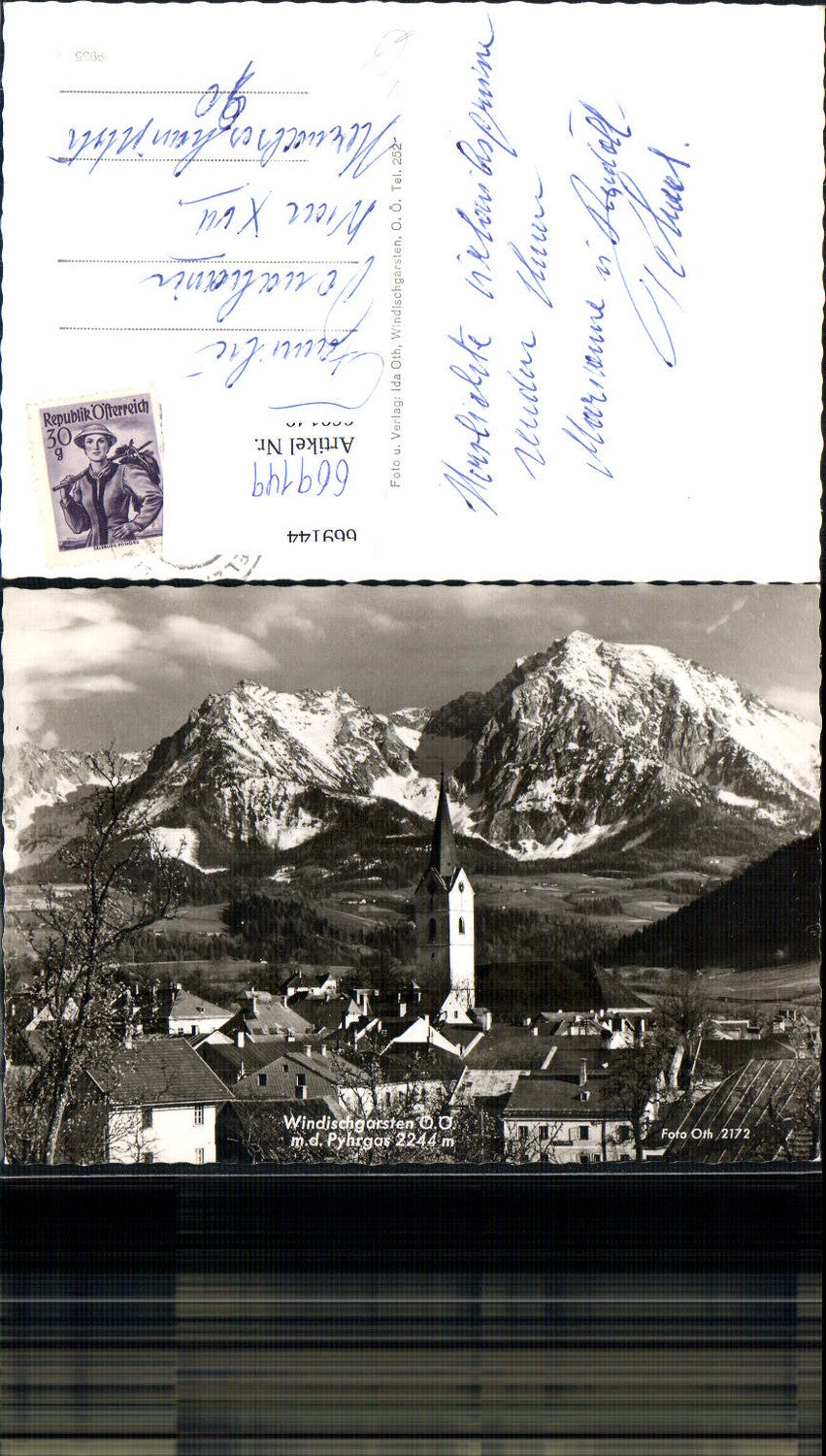 669149,Foto Ak Windischgarsten m. d. Pyhrgas pub Foto Ida Oth 2172