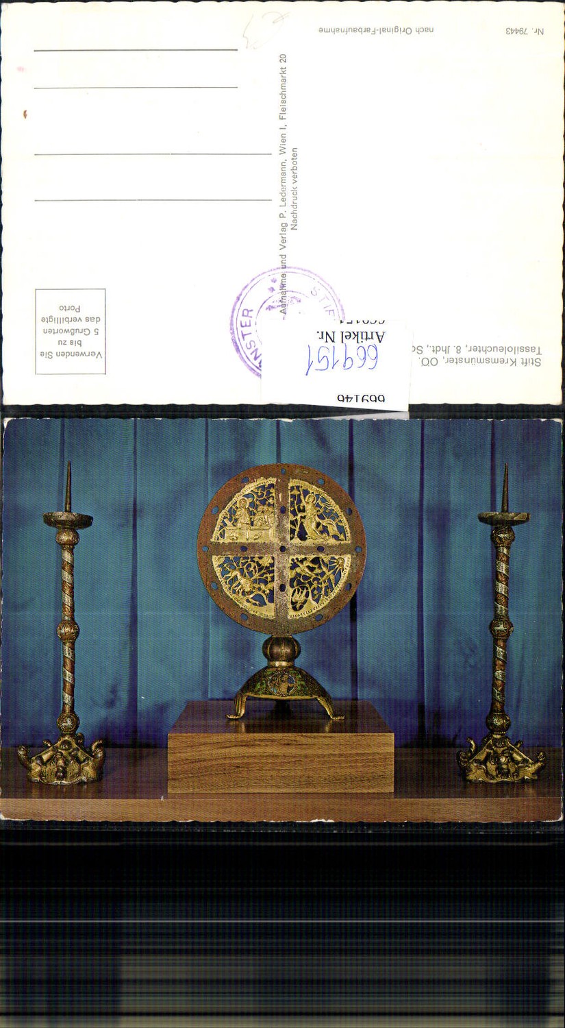 669151,Stift Kremsmünster Tassiloleuchter