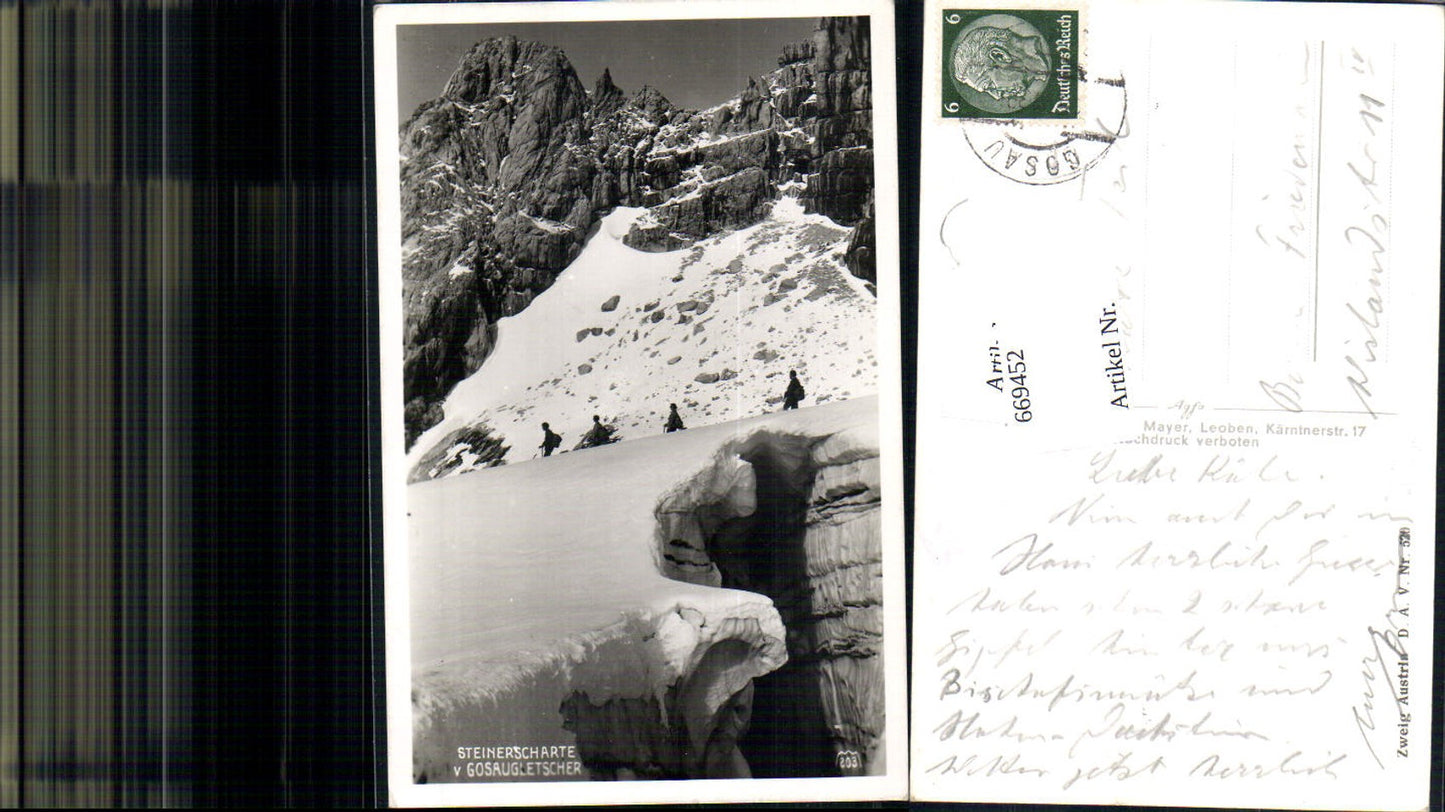 669452,Dachstein Gosau Gosaugletscher Steinerscharte Tourengeher pub Max Mayer 203