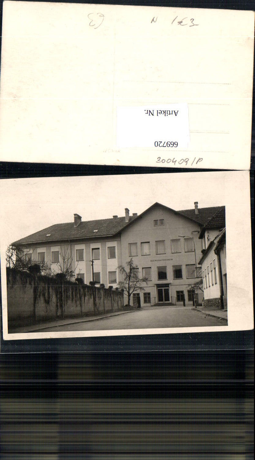 669720,Foto Ak Bauwerk Bezirksaltersheim Altersheim