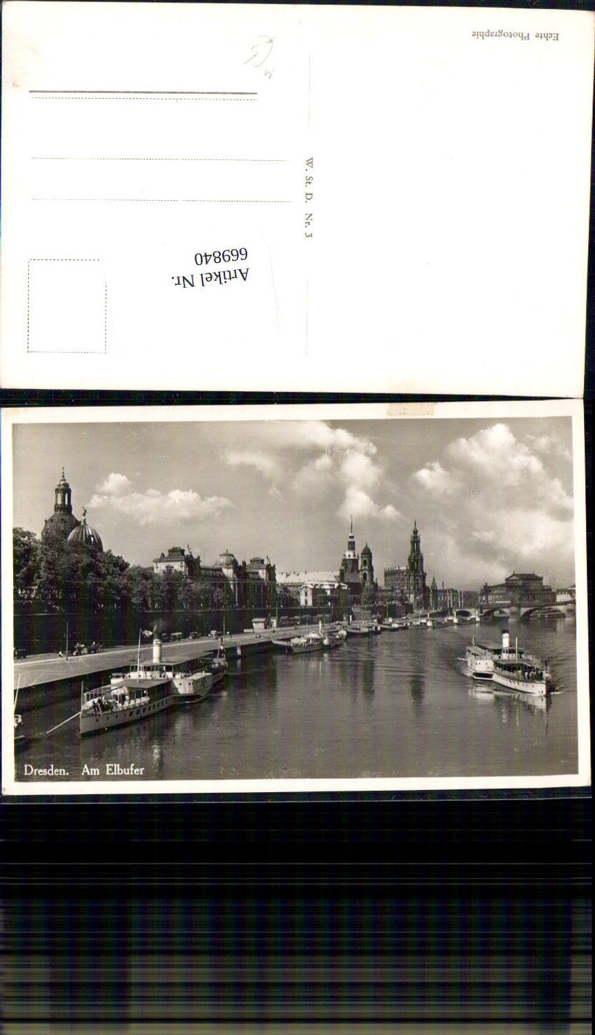 669840,Foto Ak Dresden Am Elbufer Schiffe Dampfer Binnenschiffe
