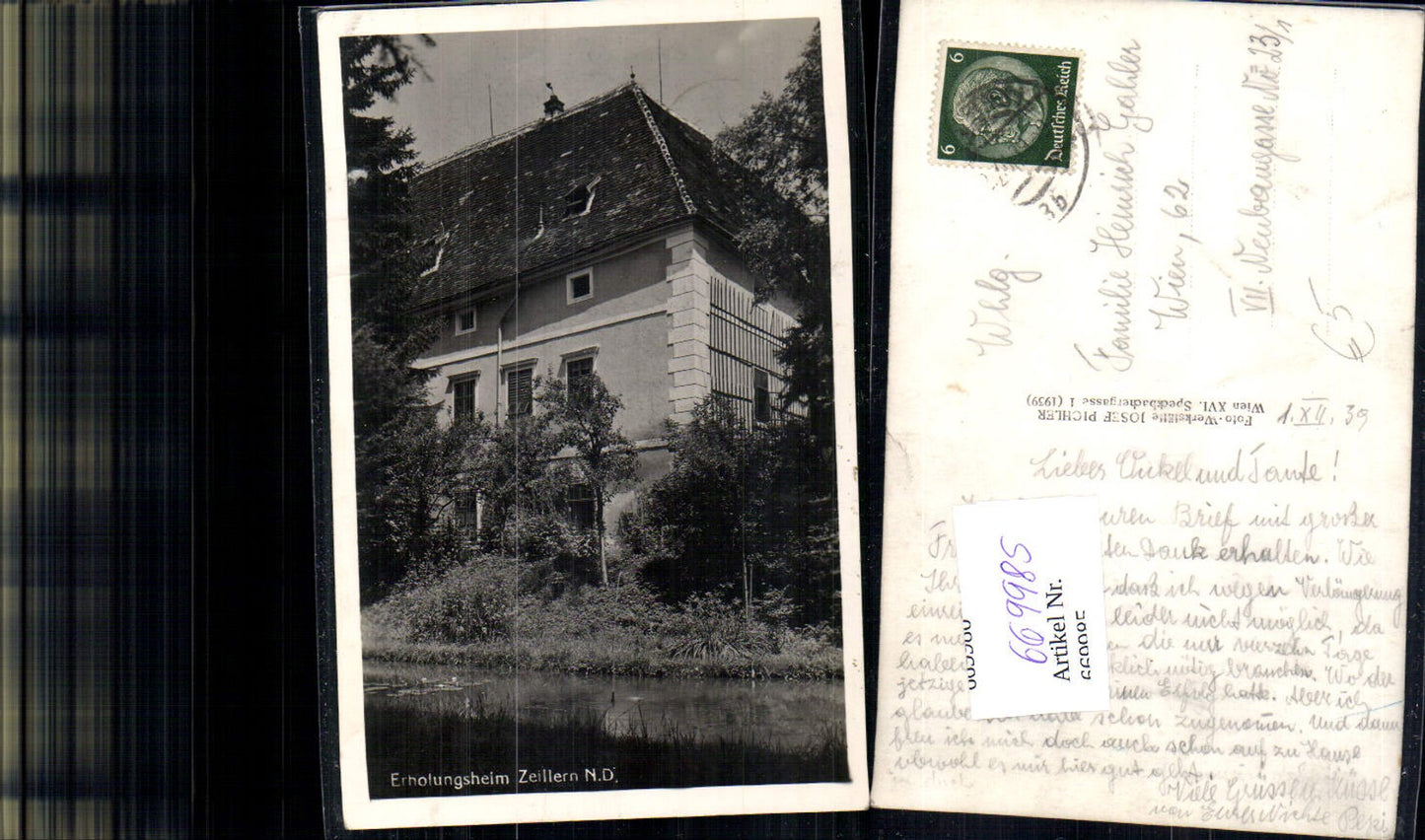 669985,Foto Ak Erholungsheim Zeillern 1939