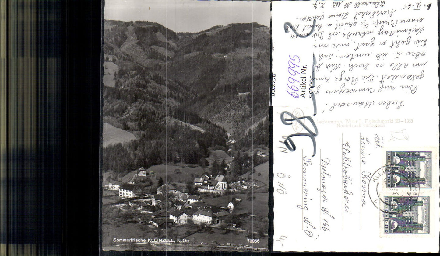 669995,Foto Ak Kleinzell Totale