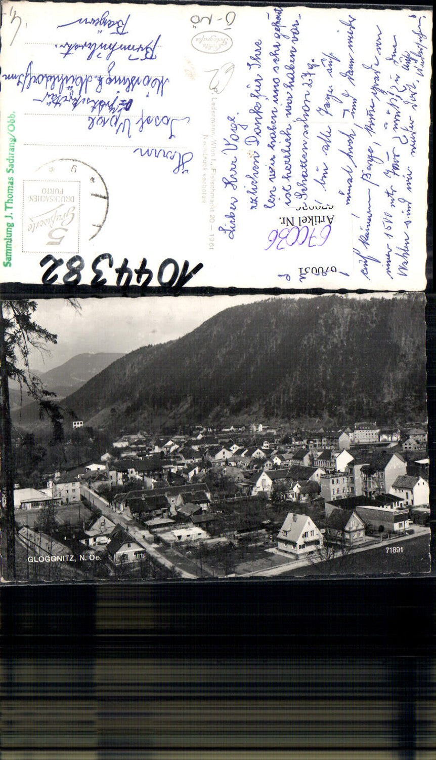 670036,Foto Ak Gloggnitz Ansicht