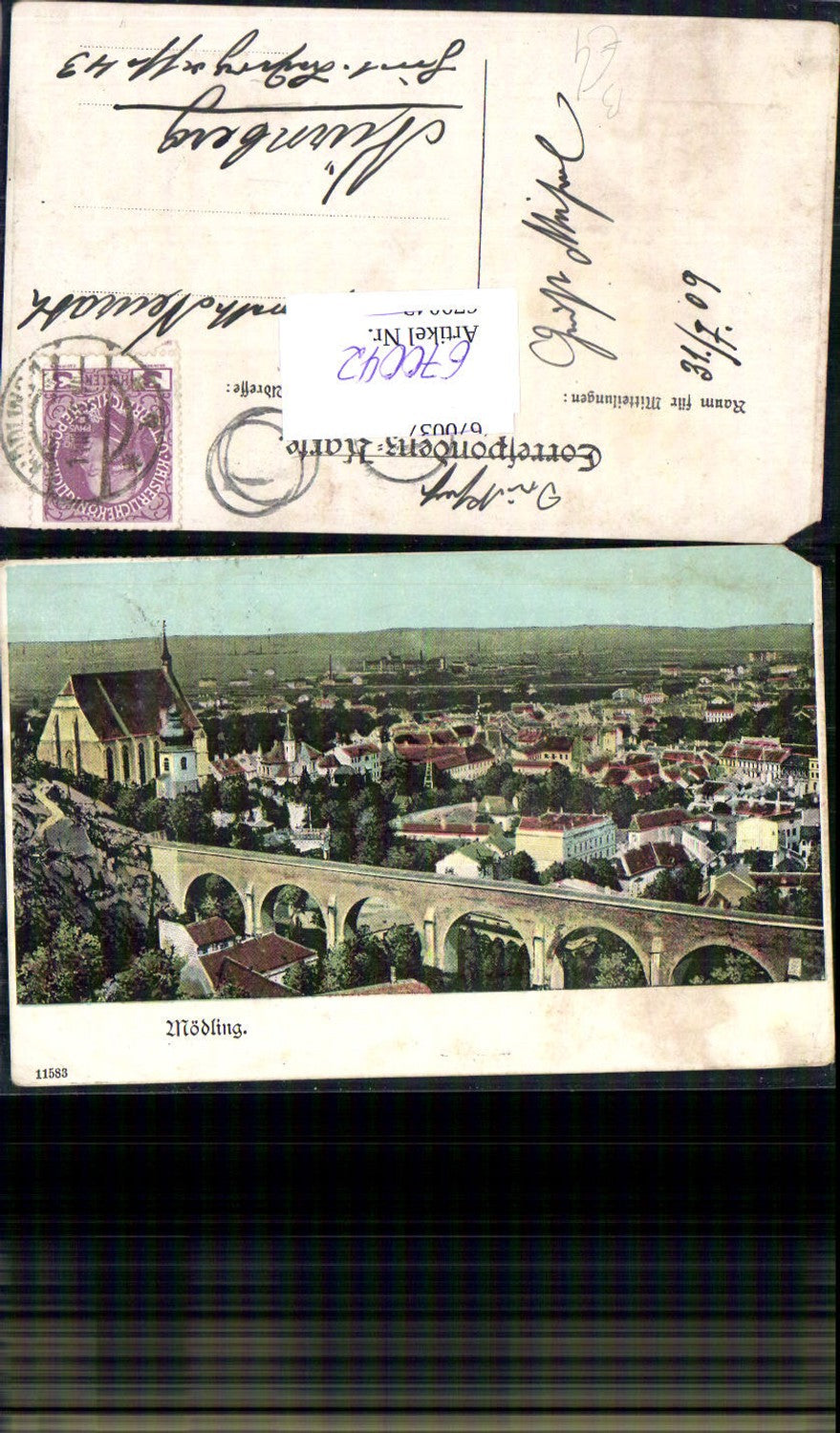 670042,Mödling Ansicht mit Viadukt
