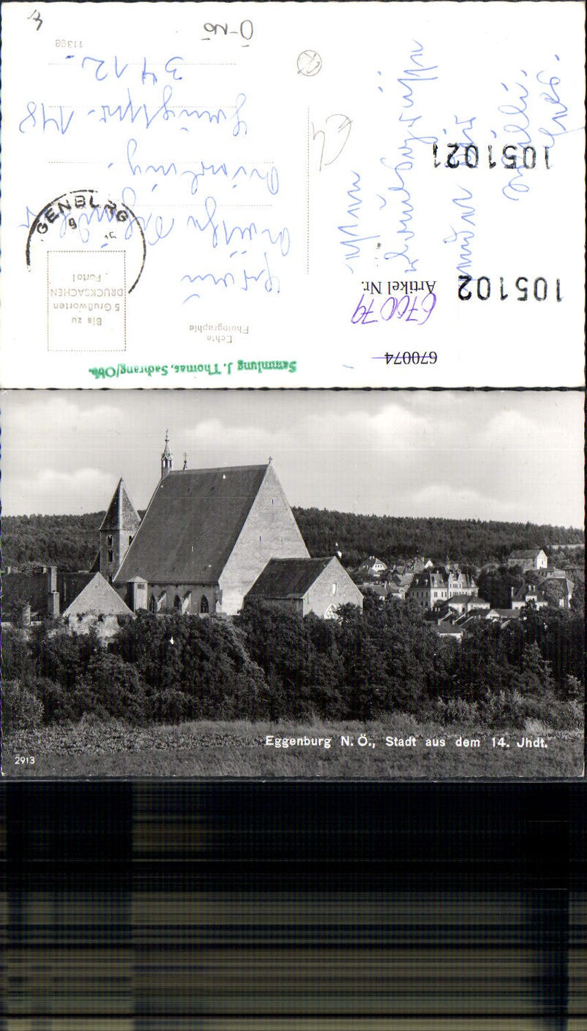 670079,Foto Ak Eggenburg Ansicht