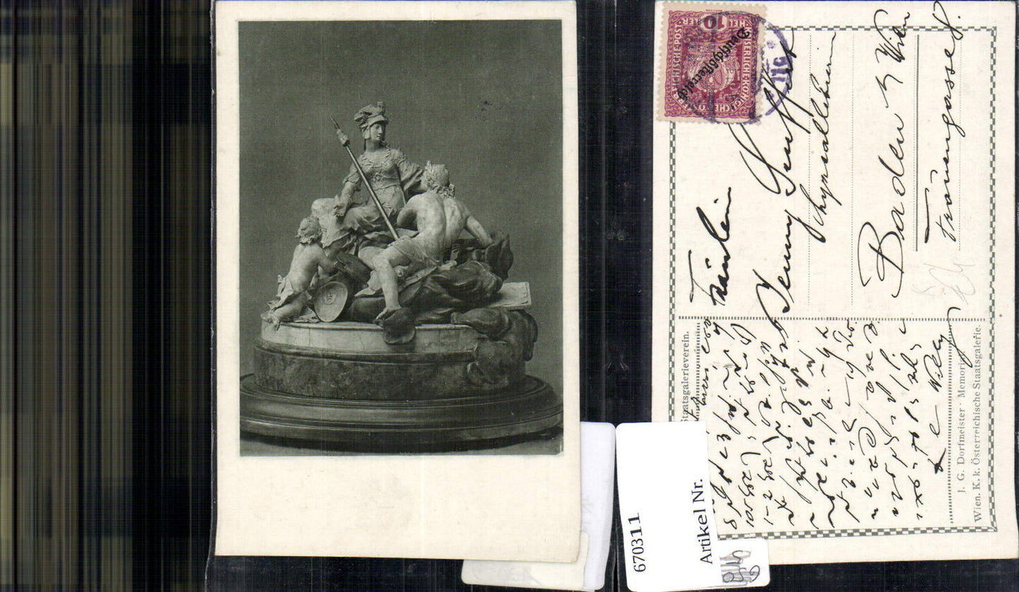 670311,Künstler Ak J.G. Dorfmeister Memorial Wien Österr. Staatsgalerie Kunst