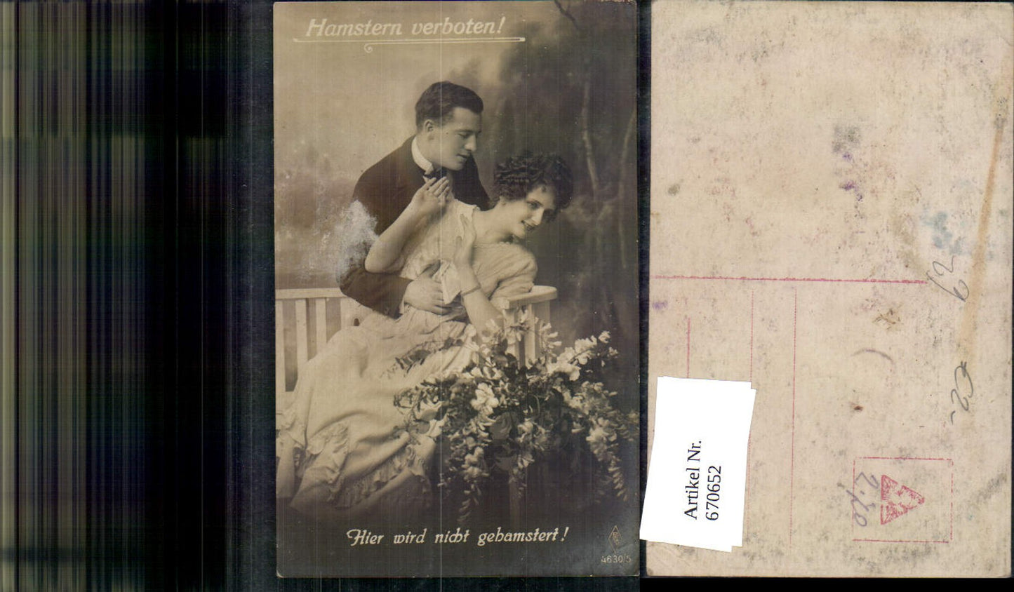 670652,Paar Liebe Hamstern verboten Hier wird nicht gehamstert