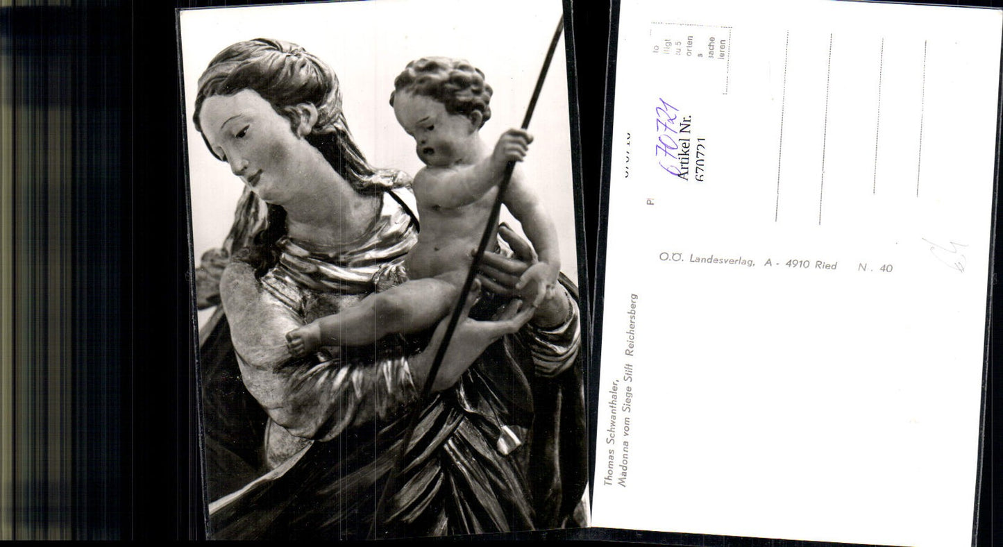 670721,Thomas Schwanthaler Madonna v. Siege Stift Reichersberg Religion