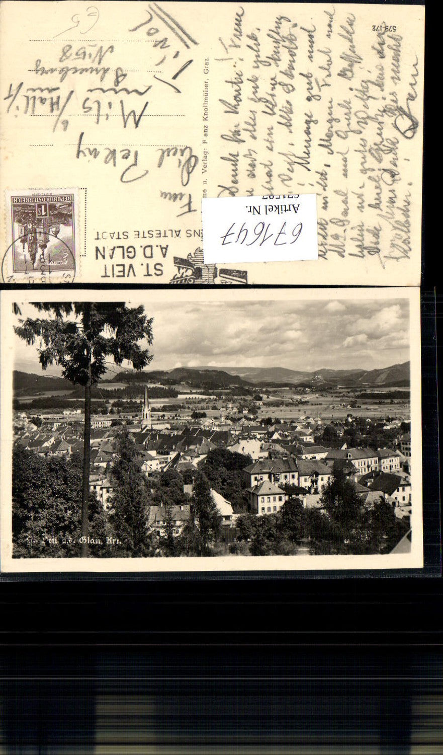 671647,Foto Ak St Veit a. d. Glan Ansicht