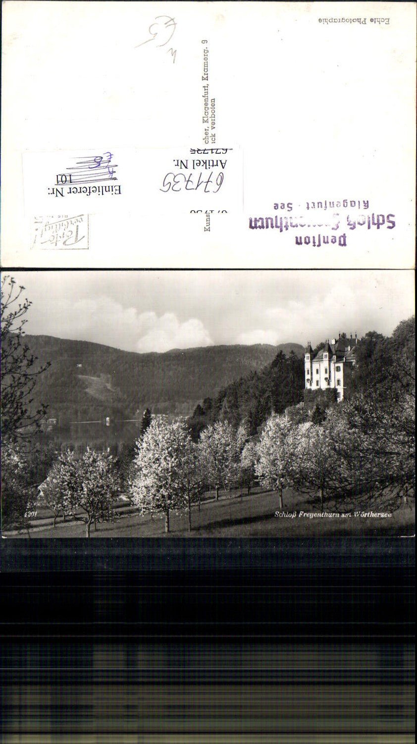 671735,Foto Ak Schloss Freyenthurn a. Wörthersee Klagenfurt am Wörthersee