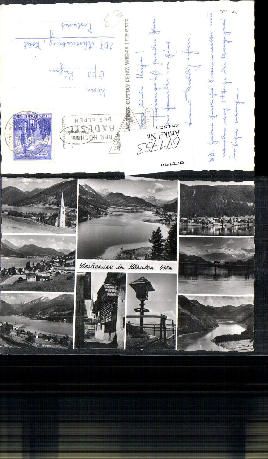 671753,Mehrbild Ak Weißensee in Kärnten Weissensee