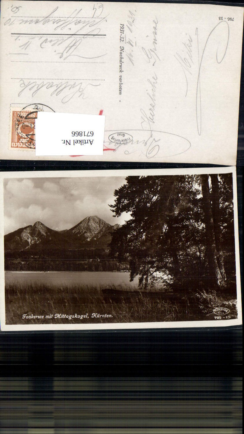 671866,Faakersee mit Mittagskogel Faaker See Faak am See