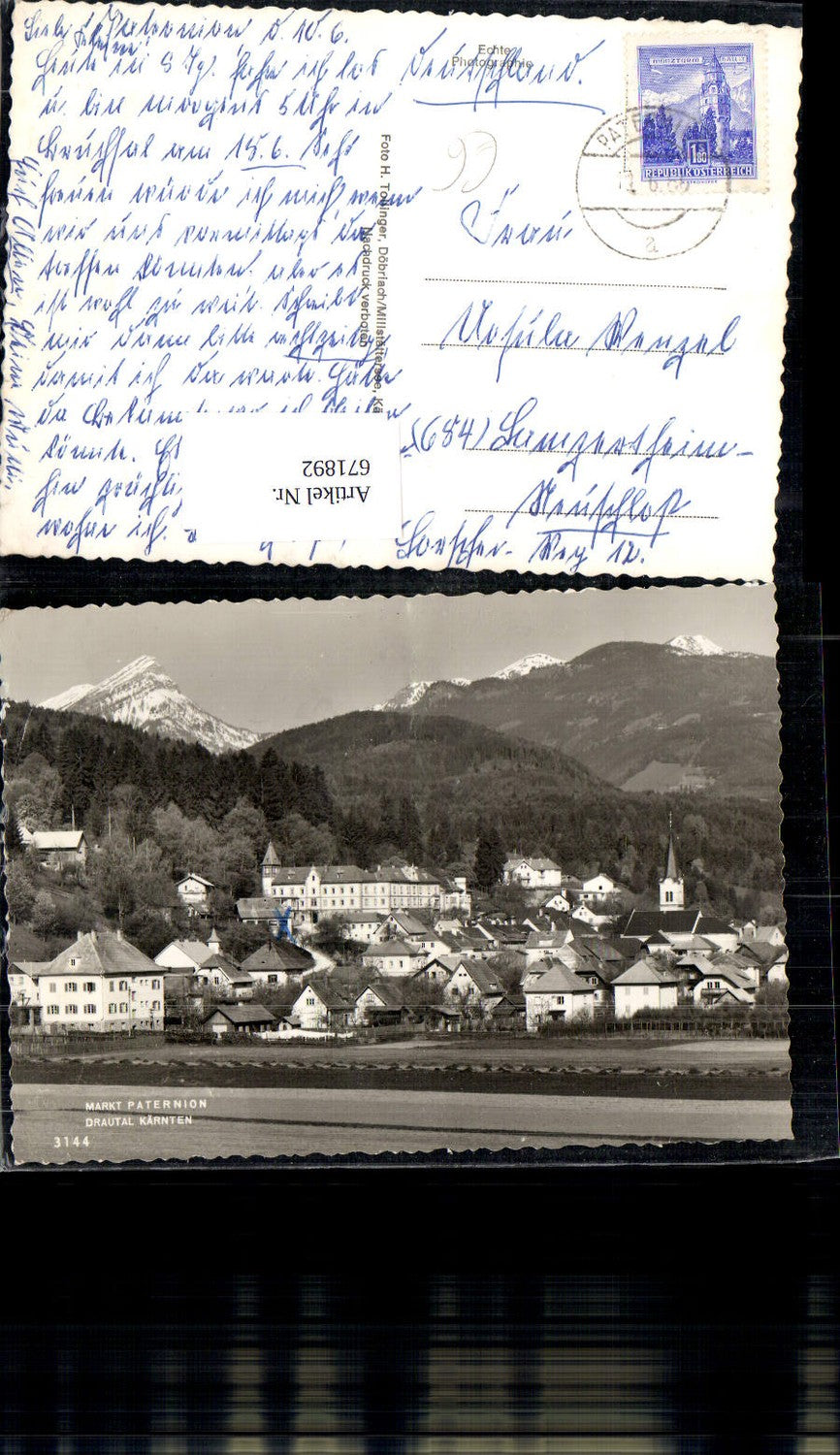 671892,Foto Ak Markt Paternion Drautal