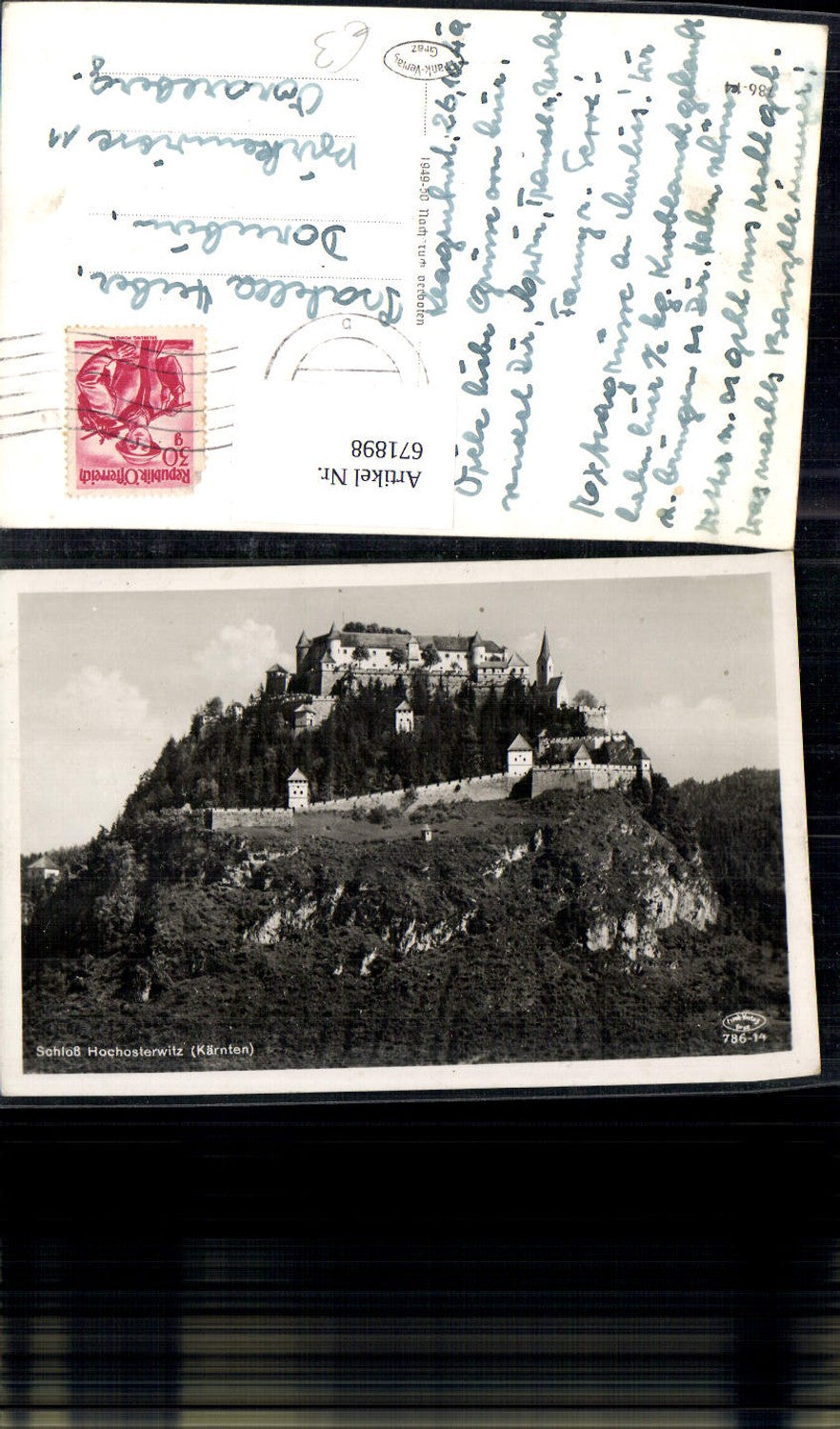 671898,Foto Ak Burg Hochosterwitz Launsdorf Sankt Georgen a. Längsee