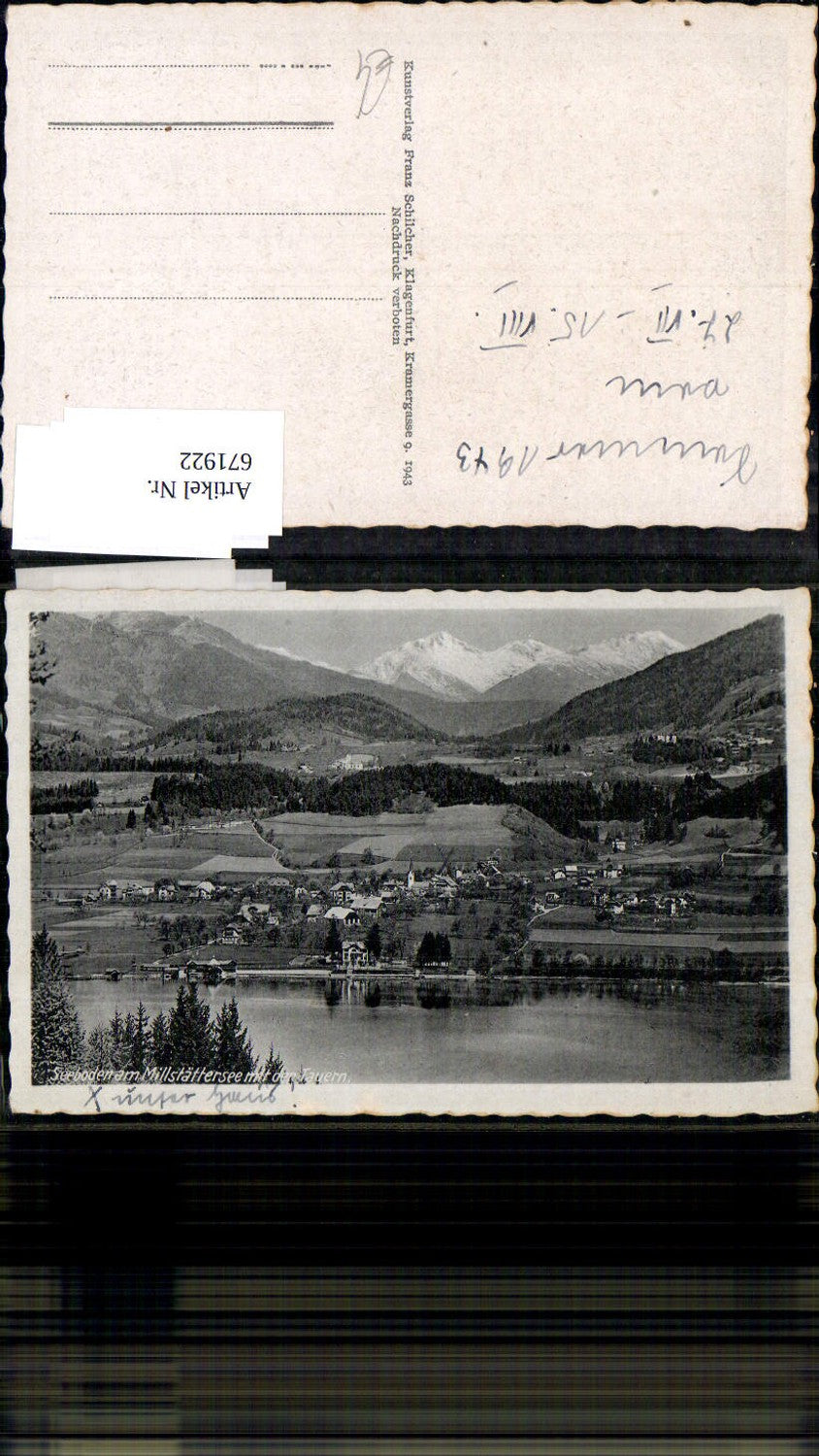 671922,Seeboden a. Millstättersee mit den Tauern