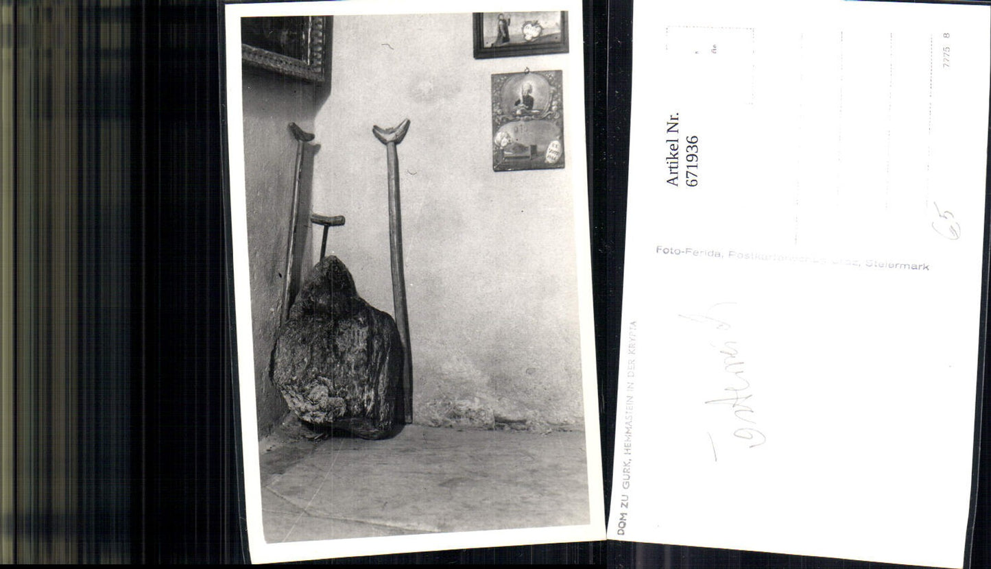 671936,Foto Ak Gurk Dom Hemmastein in der Krypta
