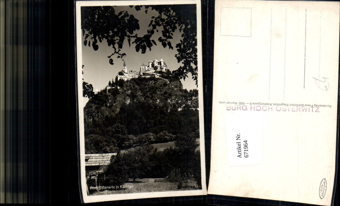 671964,Foto Ak Burg Hochosterwitz Launsdorf Sankt Georgen a. Längsee