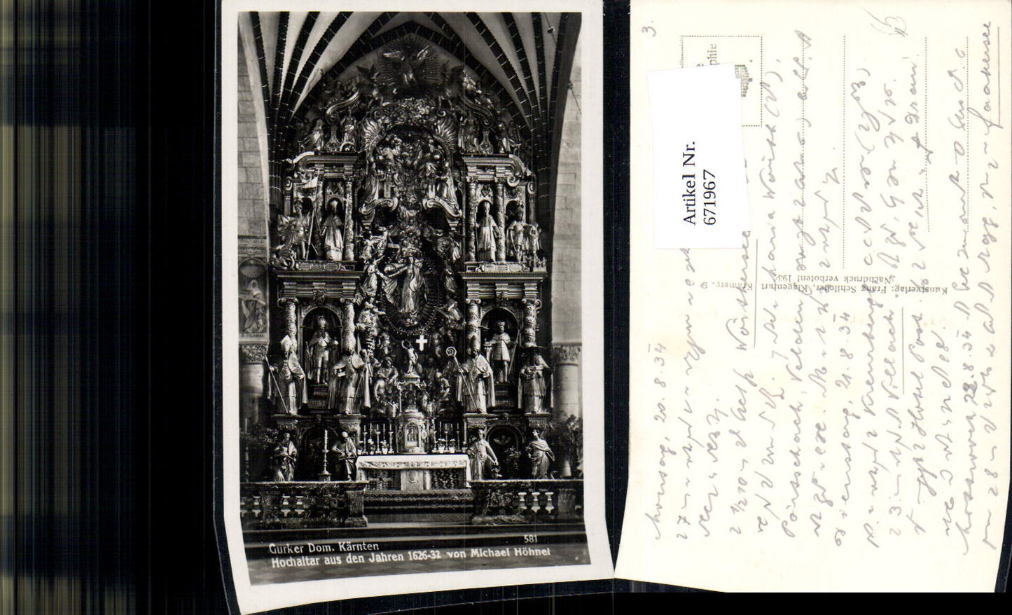 671967,Foto Ak Gurk Dom Hochaltar