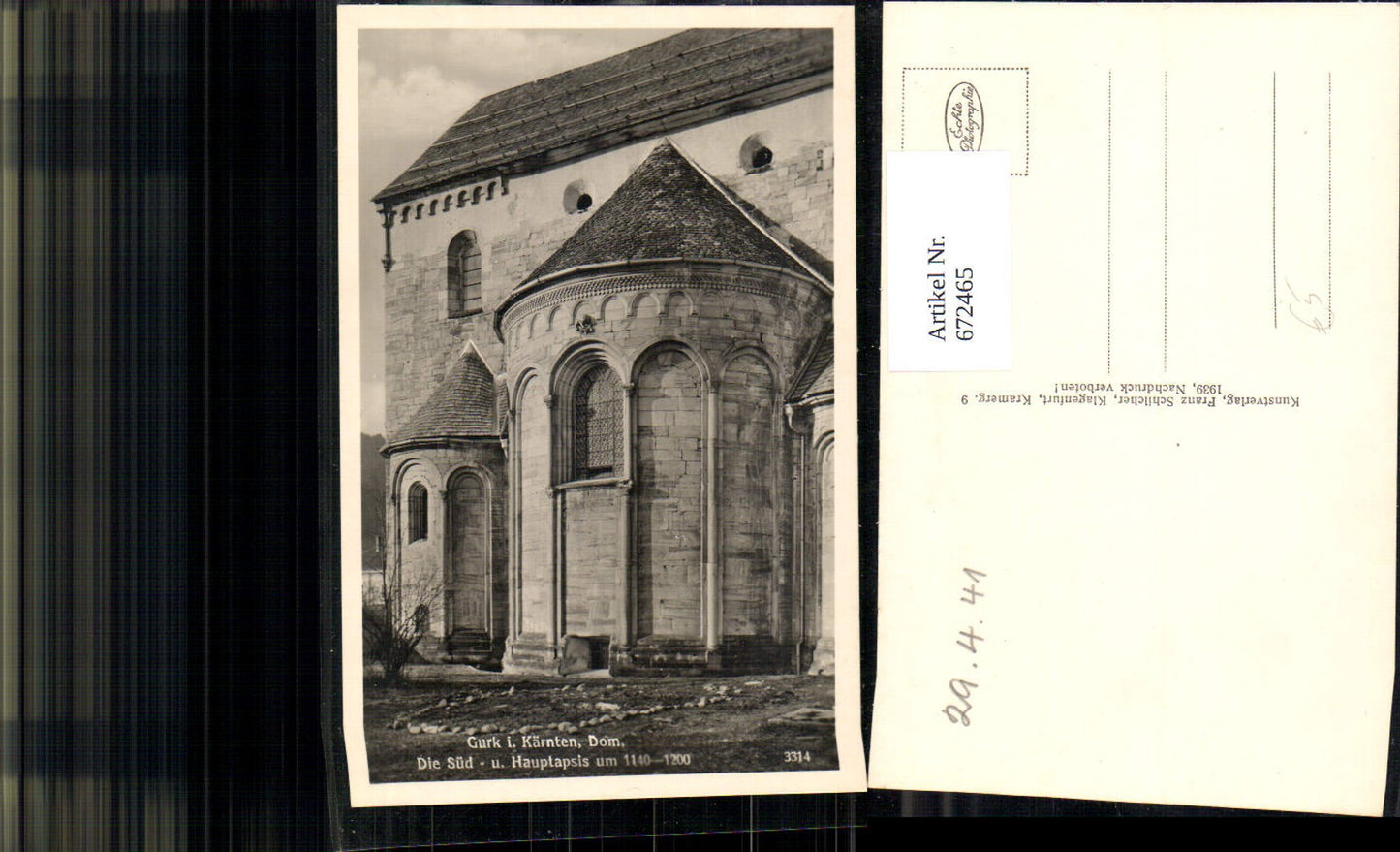 672465,Foto Ak Gurk Dom Süd-u. Hauptapsis