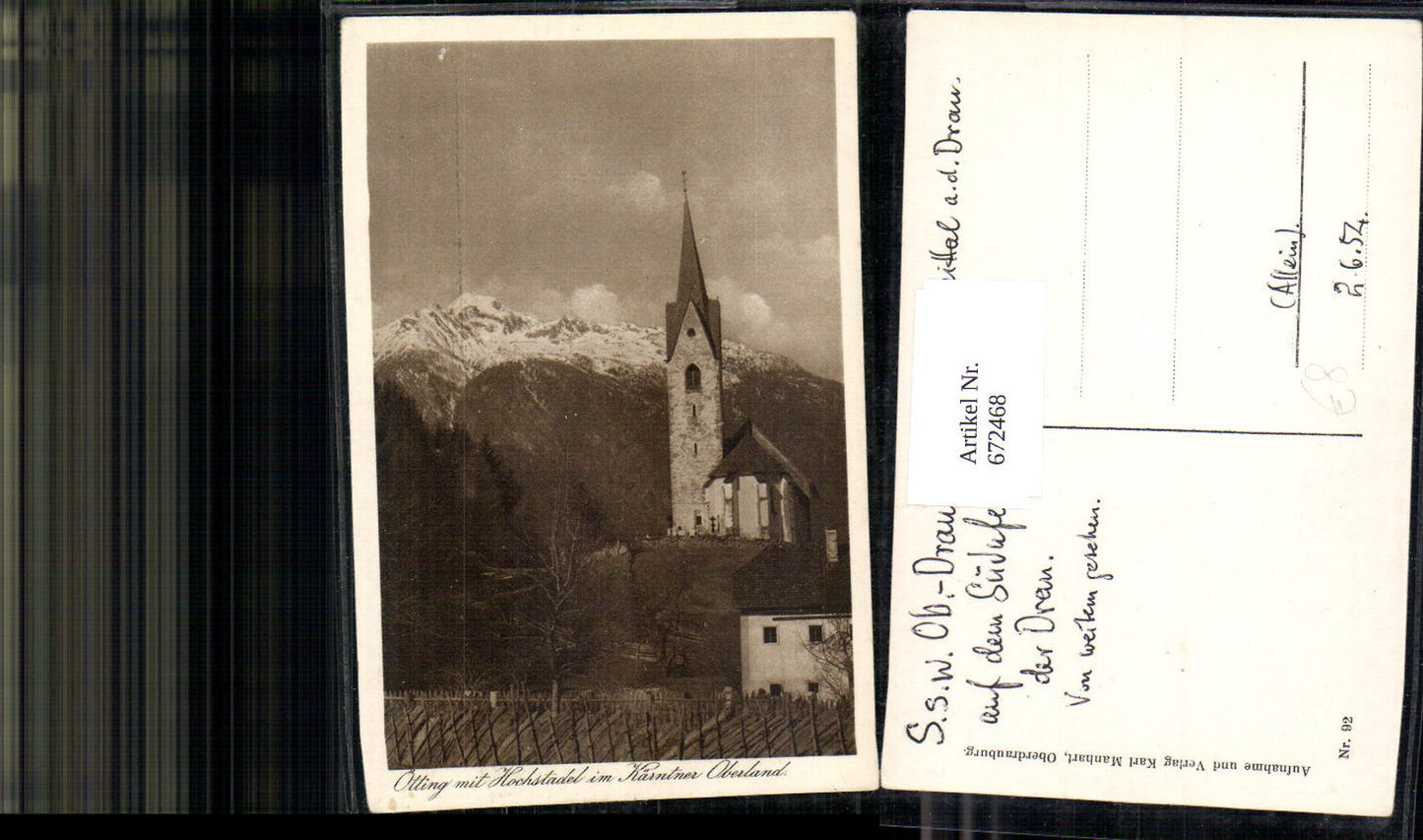672468,Oberdrauburg Ötting mit Hochstadel