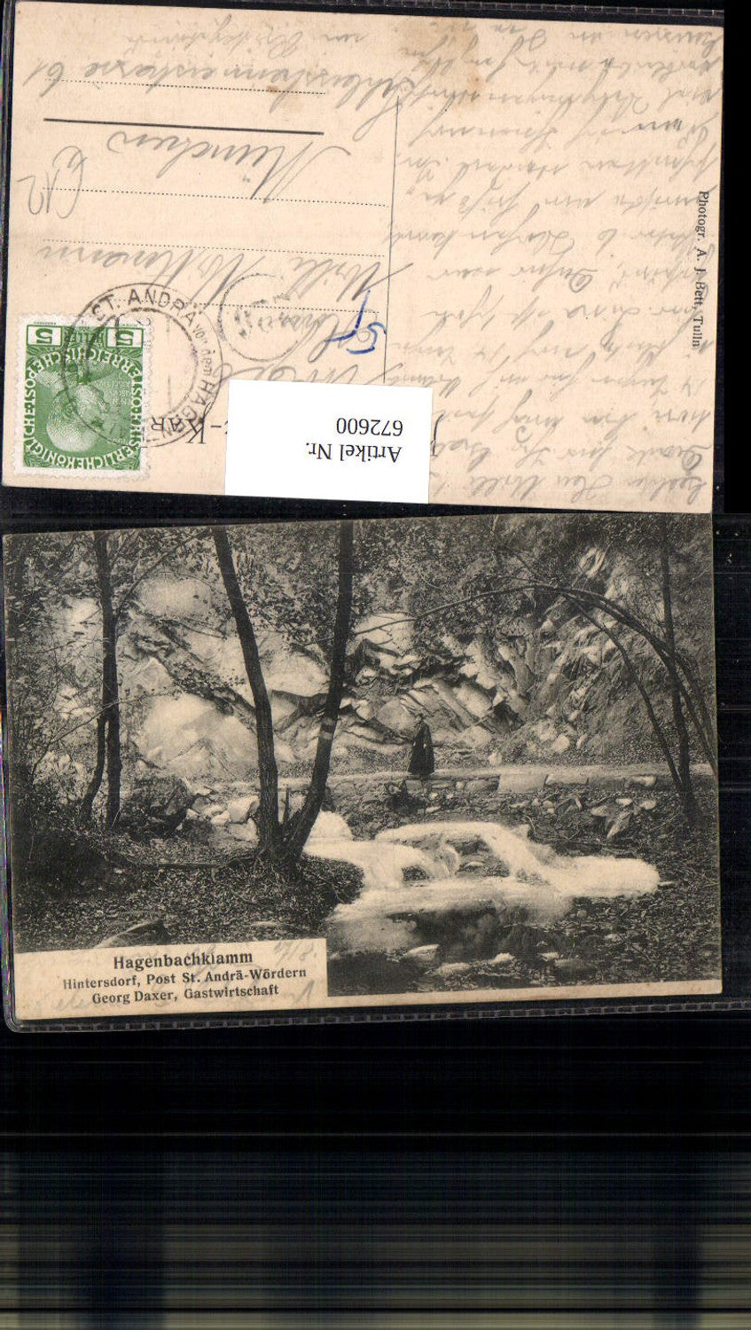 672600,Hagenbachklamm Sankt Andrä-Wördern