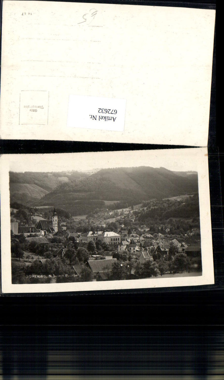 672632,Foto Ak Scheibbs mit Buchberg