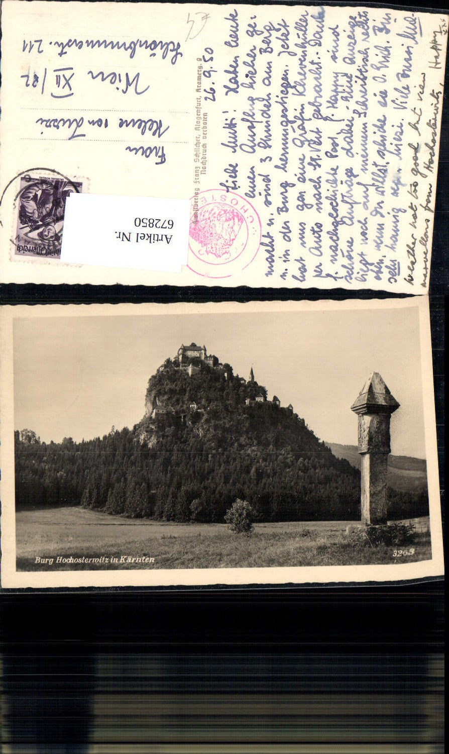 672850, Photo Ak Burg Hochosterwitz Launsdorf Sankt Georgen am Längsee