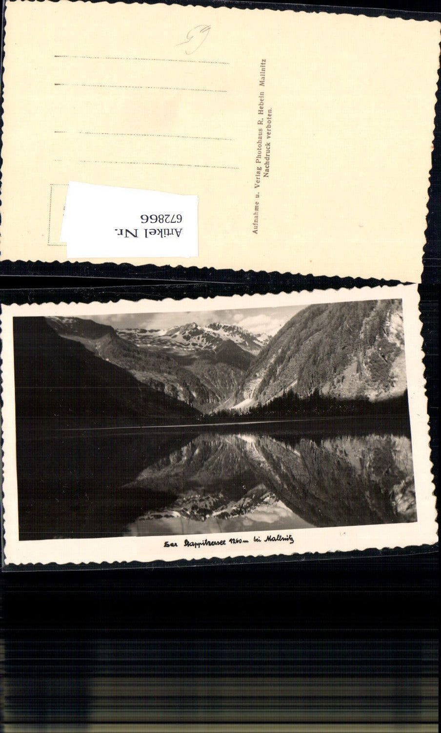 672866,Foto Ak Stappitzersee b. Mallnitz
