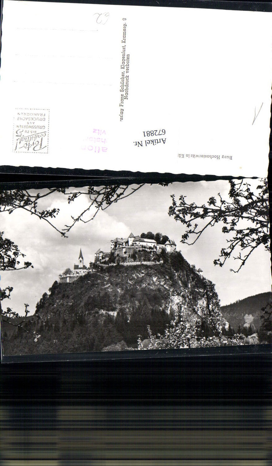 672881, Photo Ak Burg Hochosterwitz Launsdorf Sankt Georgen am Längsee